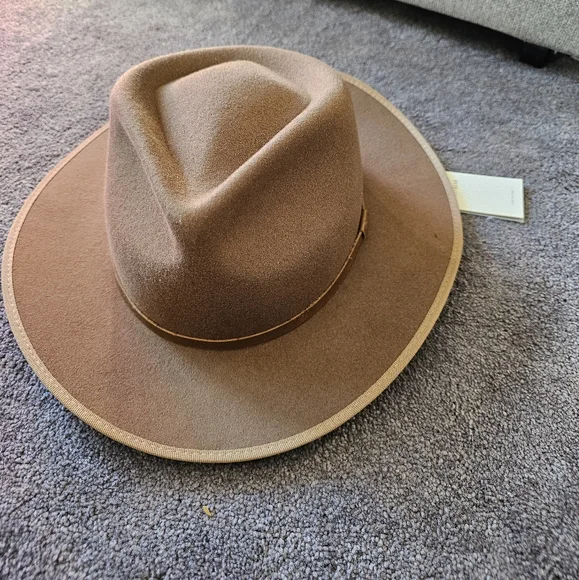 NWT will & bear calloway M tan wool hat Calloway Tan | Brown Widebrim Fedora – Will & Bear Australia main image 3